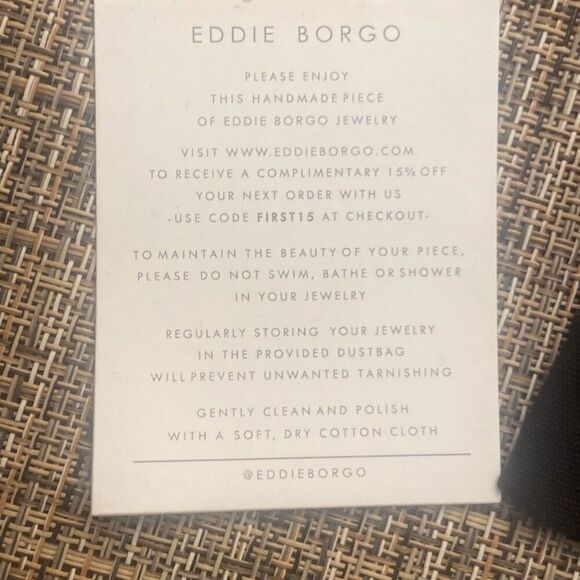 EDDIE BORGO Supra Link Necklace and Earrings $675 MSRP Brand New in Packages - Picture 10 of 11